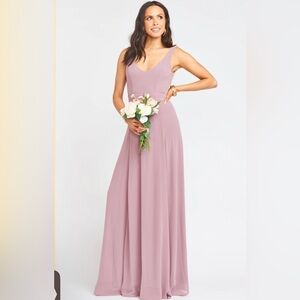 NWT-Show me your mumu Jenn maxi dress antique rose chiffon XXS